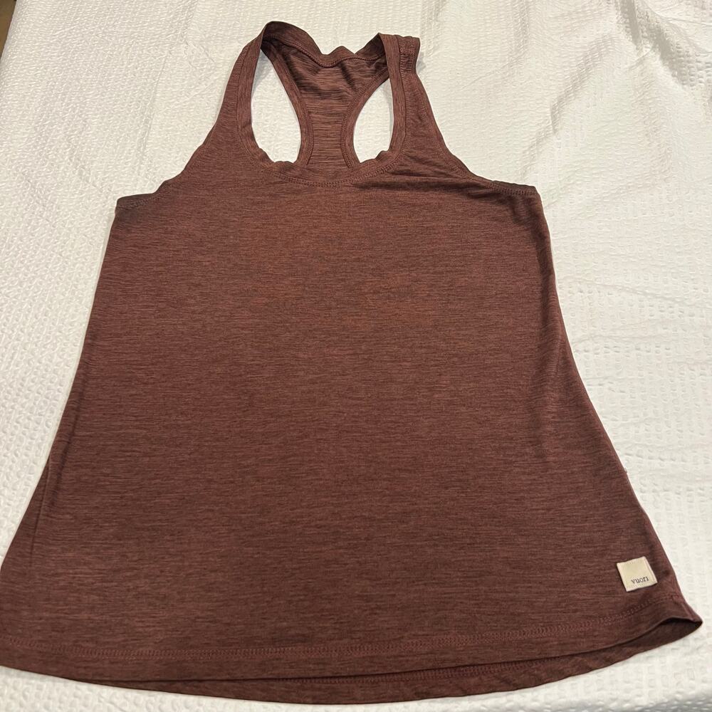 Vuori Women's Lux Performance Tank Small color burgundy